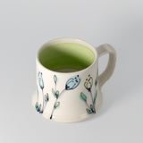 Floral Mug in Leaf Green by Rachel De Condé Ceramics