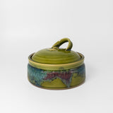 Covered Margarine Dish in Spring Green by Greig Pottery