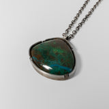 Pendant w/ Chrysocolla by Five Crows Silver