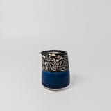 Mini Creamer w/ Cityscape in Cobalt Blue by Maru Pottery