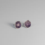 Enamel Studs in Purple by Clare Bridge