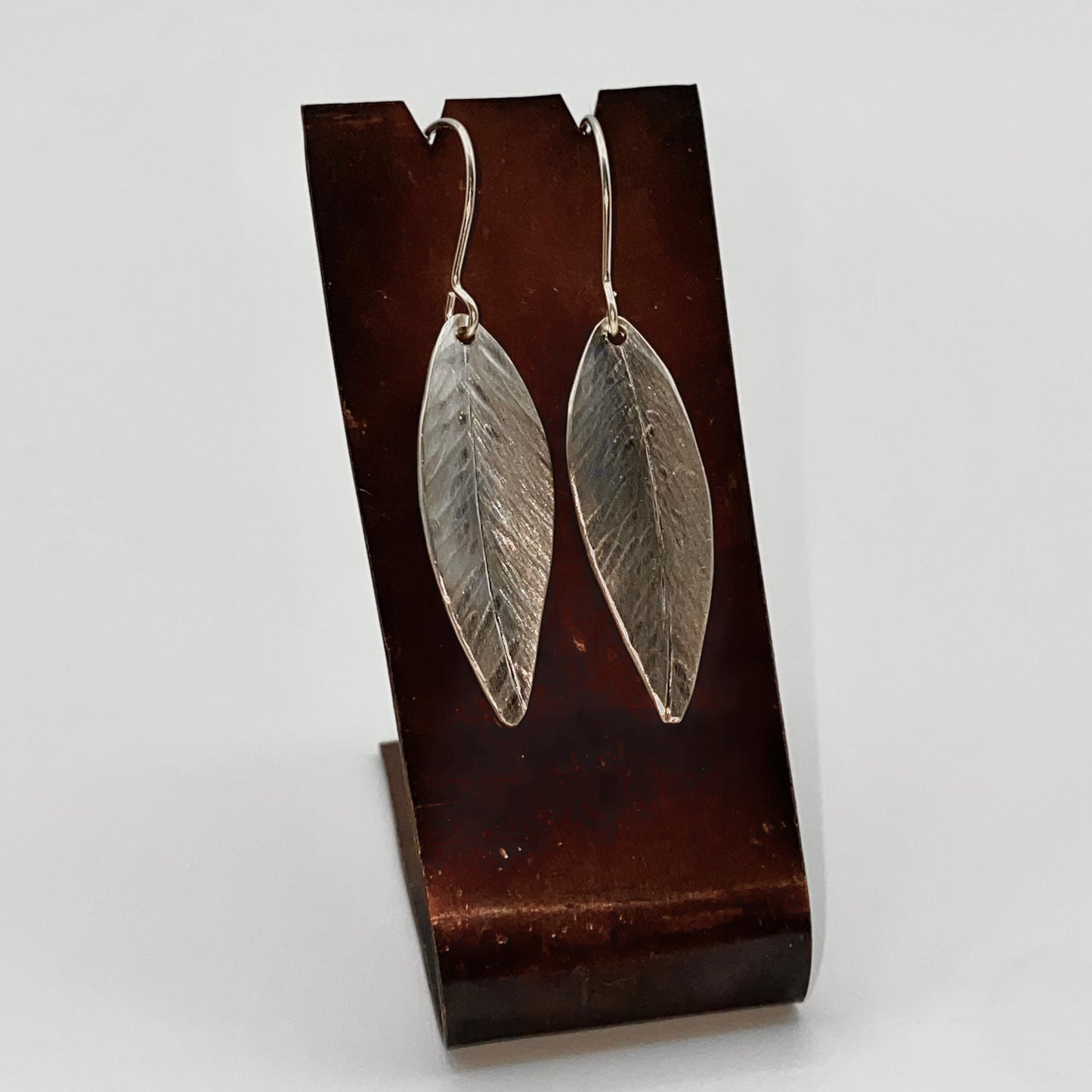 Silver Leaf Earrings by Five Crows Silver