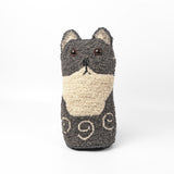 Hooked Rug "Cat" Doorstop by Sandra Stewart Rug Hooking