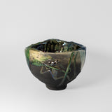 Raku Treefrog Bowl by Tim Isaac Pottery