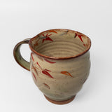 Enameled Mug in Orange Maple Hazama Pottery