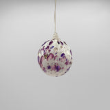 Small Ball Ornament in Violet Dawn Amethyst by Glass Roots