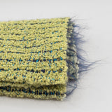 Handwoven Lime Bouclé Scarf by Loominations