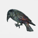 Raku Crow by Tim Isaac Pottery