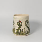 Tumbler w/ Fiddleheads in Watercolour by Maru Pottery