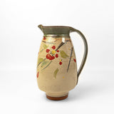 Pitcher in Red Camellia by Hazama Pottery