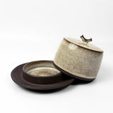 Butter Dish in Stone White by Nu Ceramics