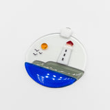 Circle Lighthouse by School Street Studio Glass