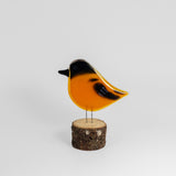 Baltimore Oriole on Perch by The Glass Bakery