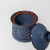 Jar w/ Lid in Sapphire by Red Shore Pottery