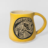 Mug w/ Aesop’s Fables in Yellow by Maru Pottery