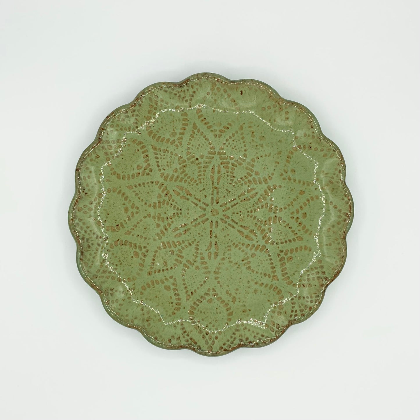 Scalloped Textured Plate by Antithesis Designs
