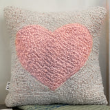 Pink Heart Pillow by Heidi Bungay