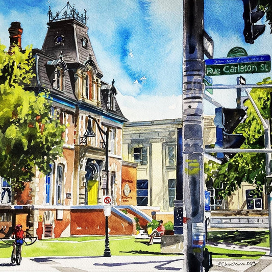 “July afternoon at Carleton and Queen” by Eva Christensen