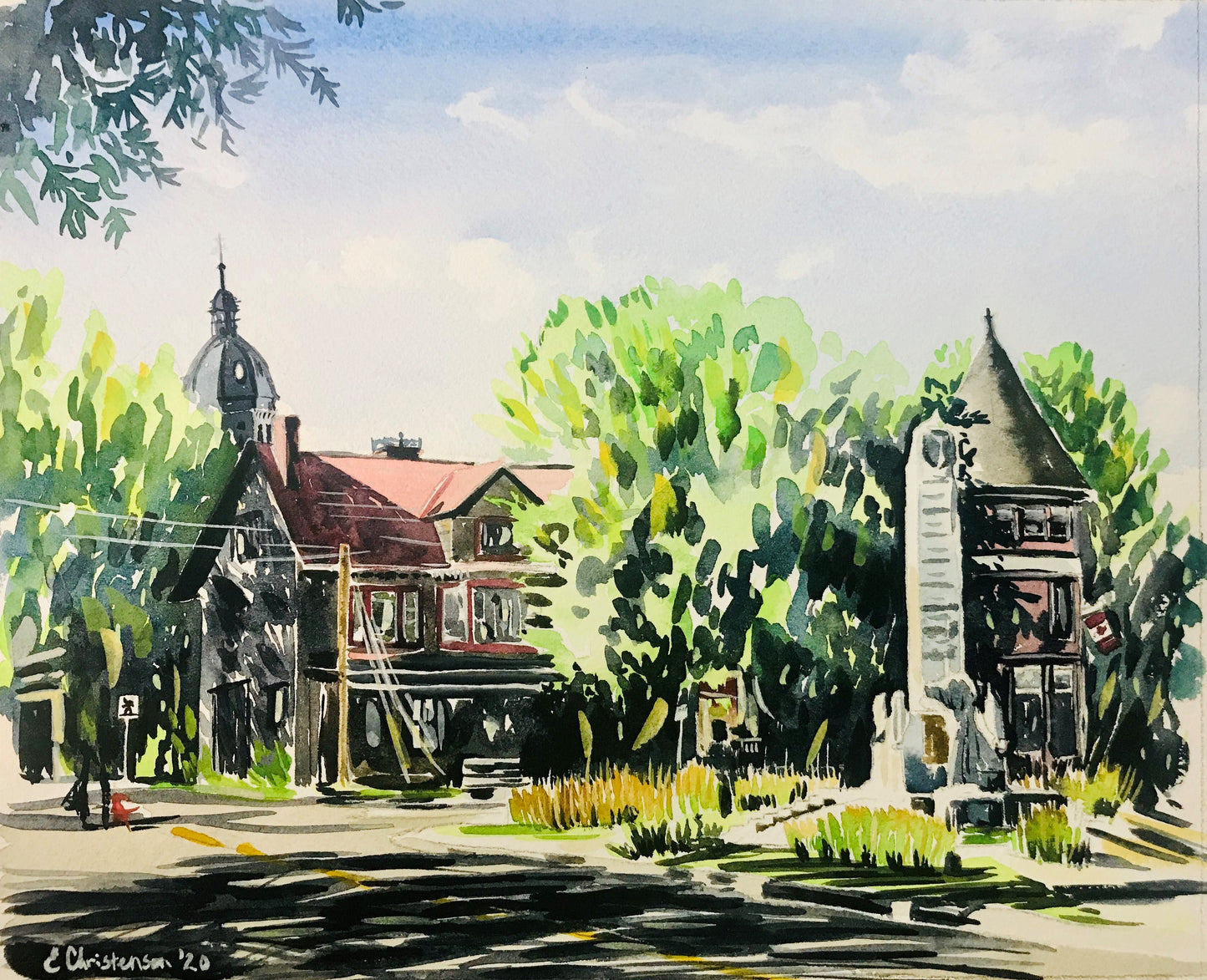 “View of Church and King Streets” by Eva Christensen