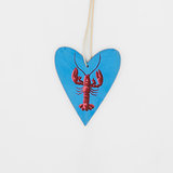 Heart Ornament w/ Lobster by Care Garrison
