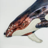 Raku Humpback Whale by Tim Isaac Pottery