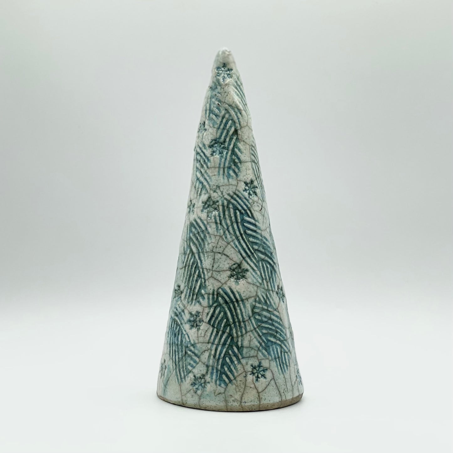 Raku Christmas Tree by Tim Isaac Pottery