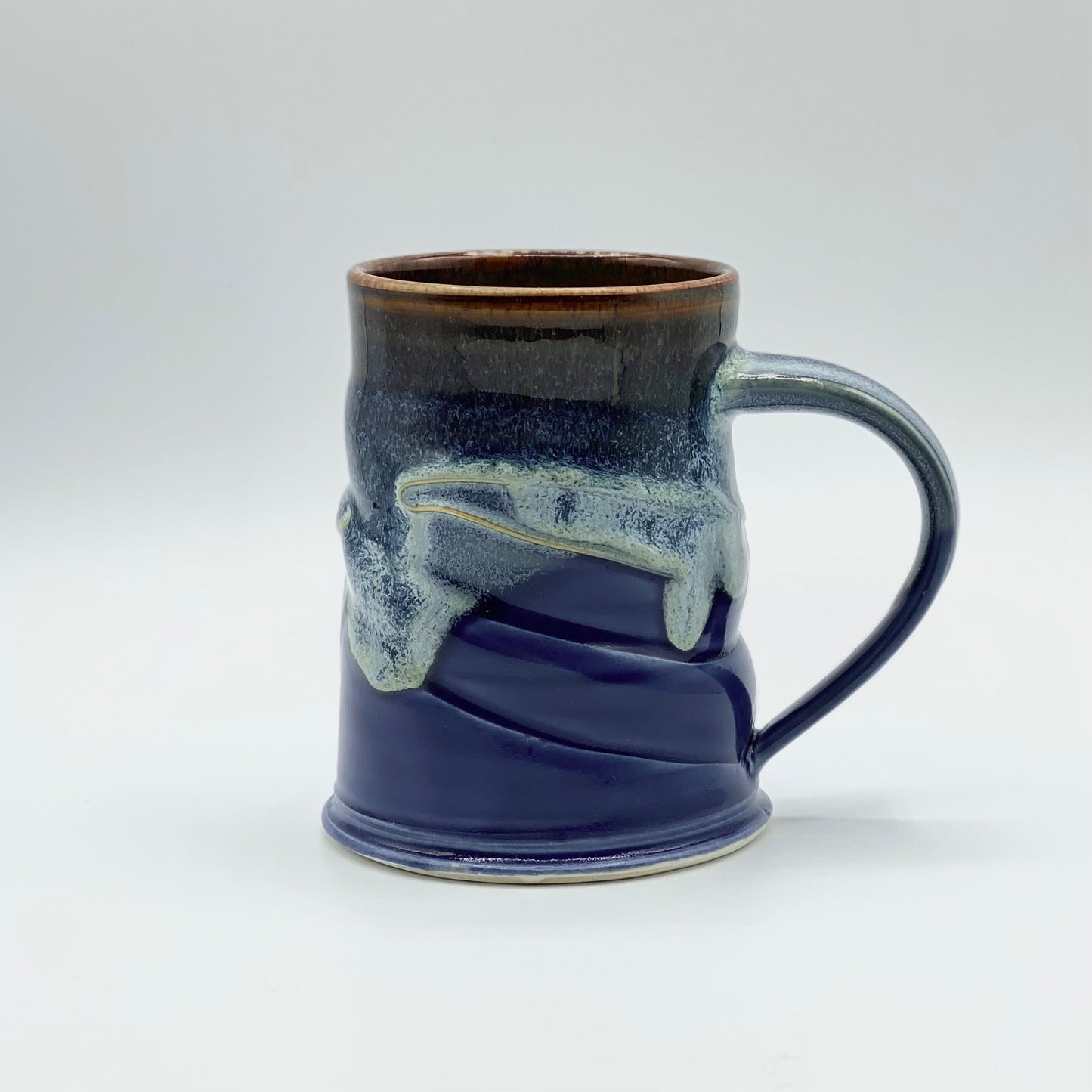 Drippy Blue Mug by Eastwood Pottery