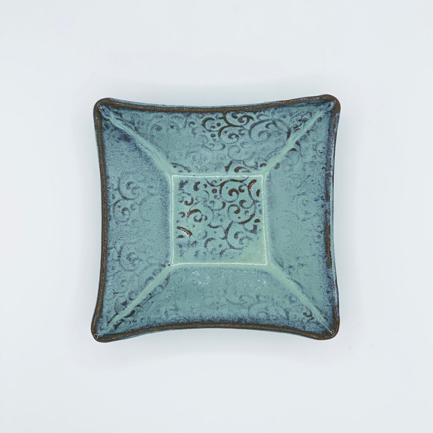 Blue Dinner Plate by Capper Studio