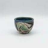 Porcelain Fish Teacup by Tim Isaac Pottery