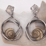 “Spirals and Snails” Earrings by Clare Bridge Jewelry