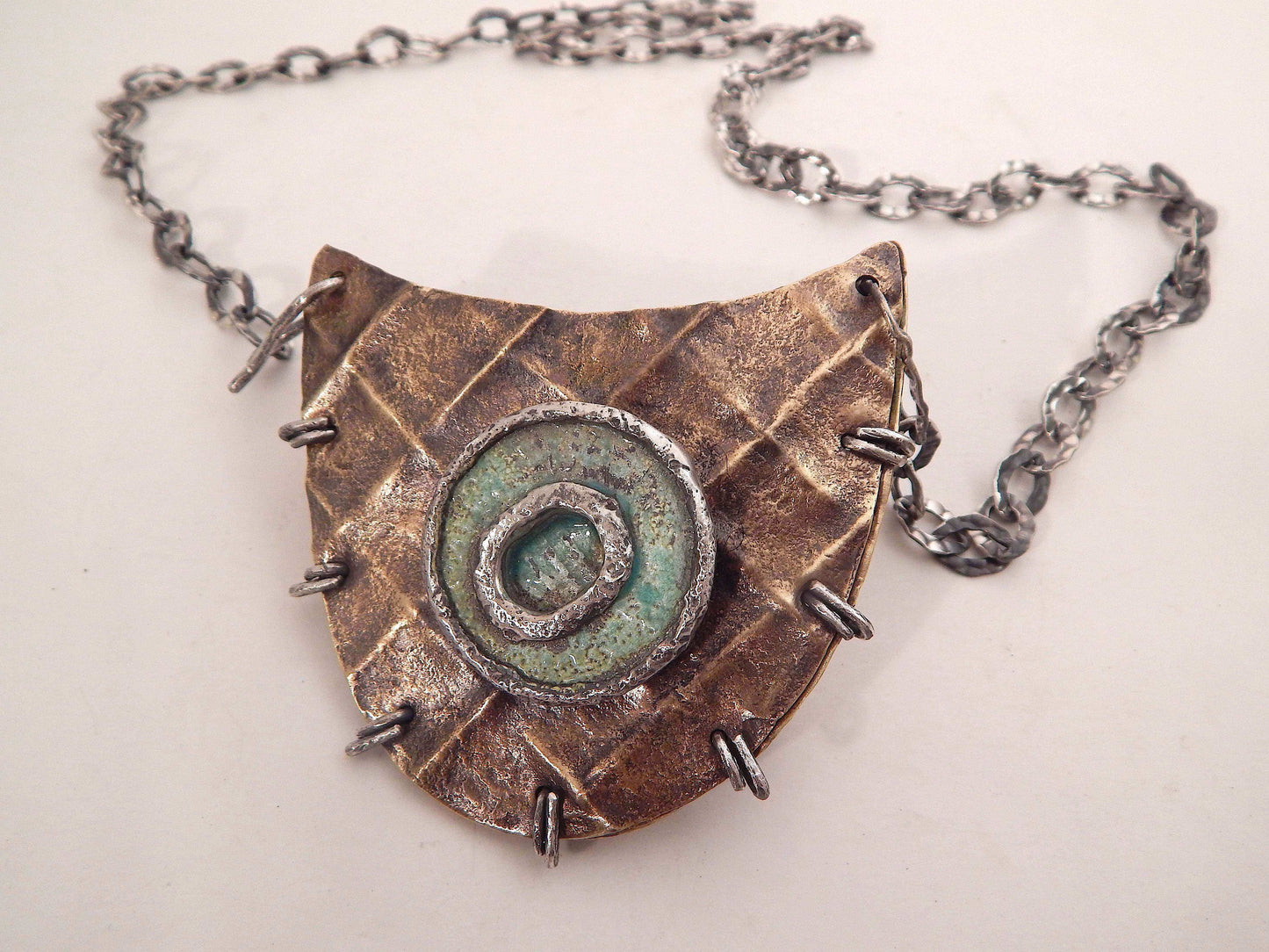 “Washer Pocket” Necklace by Clare Bridge Jewelry