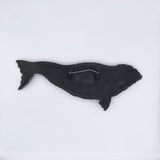 Raku Northern Right Whale by Tim Isaac Pottery