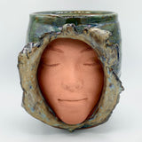 Head Planter by Tim Isaac Pottery
